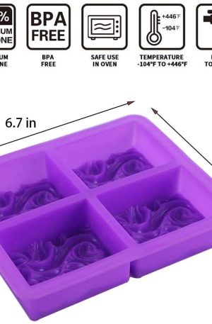 Cavity Ocean Wave Soap Mold Silicone